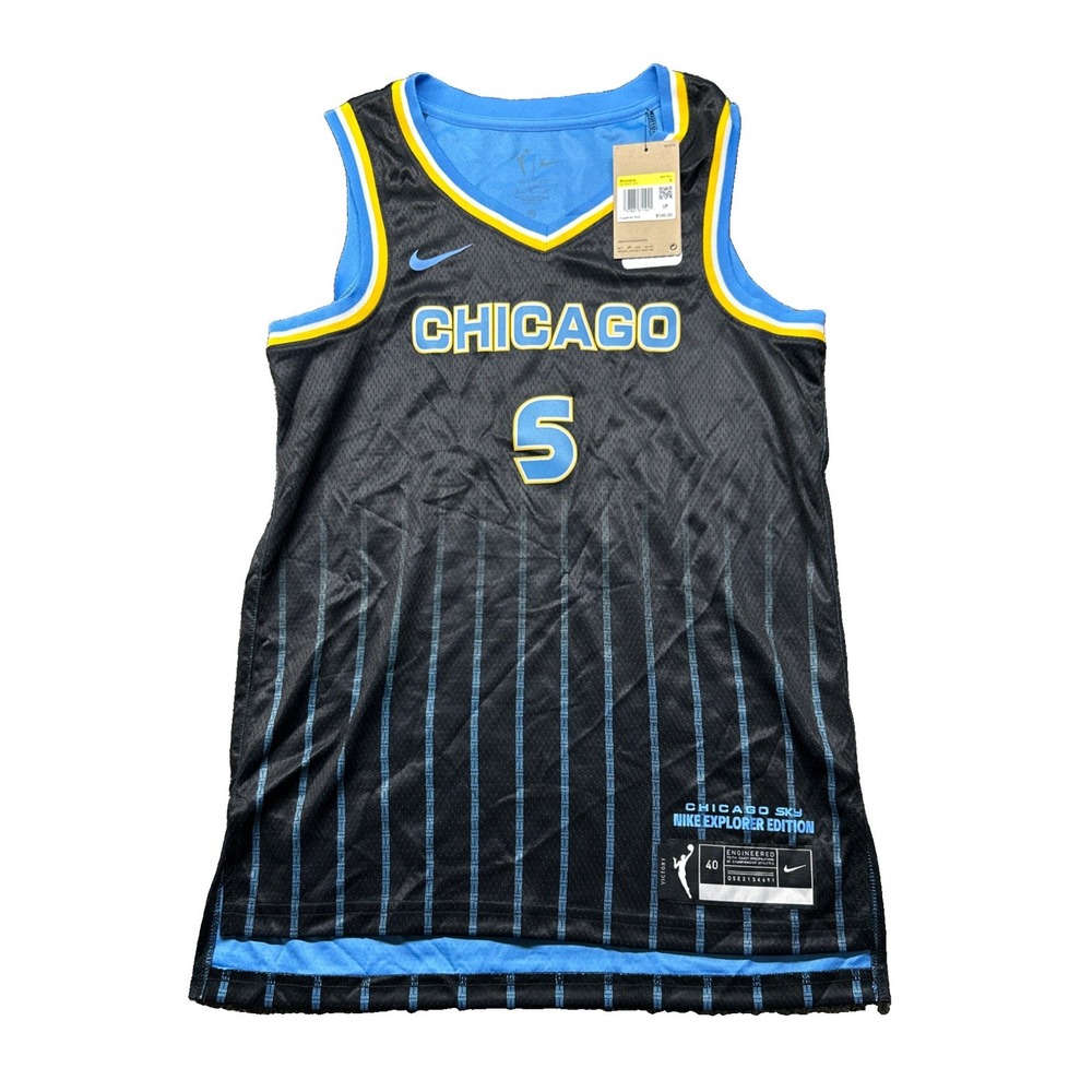 Nike Chicago Sky Angel Reese WNBA Jersey Womens Small Black DC9567-016